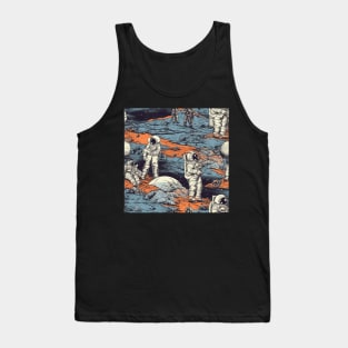 Astronaut Pattern Tank Top